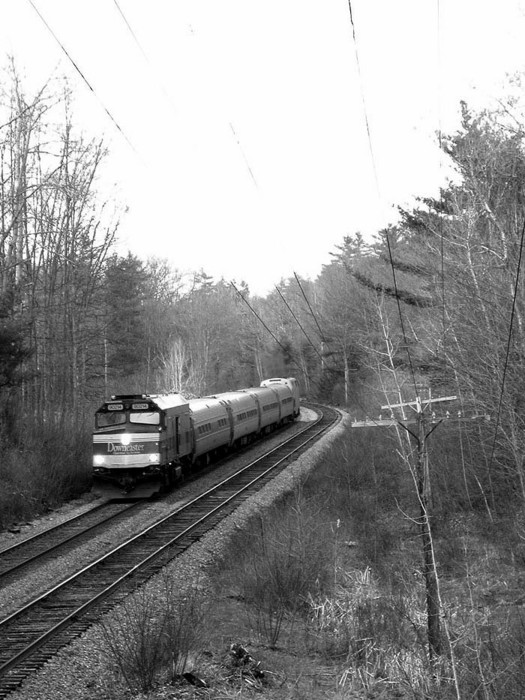 Photo of Westbound Amtrak Downeaster
