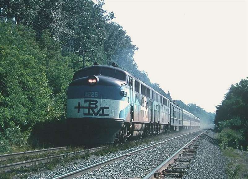 Photo of Boston & Maine Train 75, North Charlestown, NH 1962