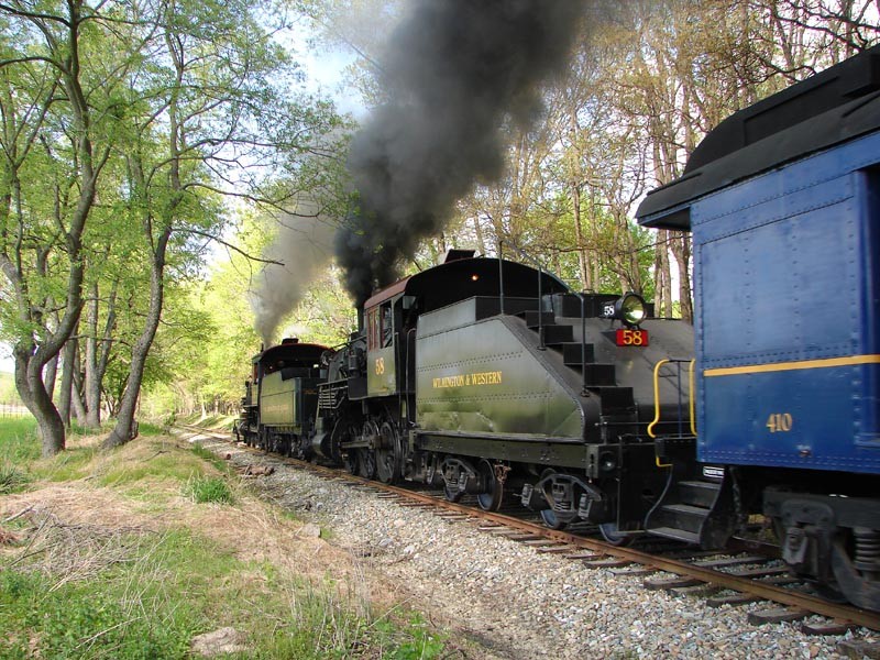 Photo of Double Headed Steam at the Wilmington & Western Railroad