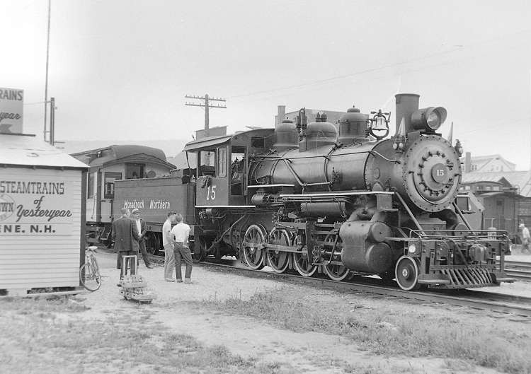 Photo of Monadnock Northern 2-8-0 at Keene, NH, 1962 - Yet Another View