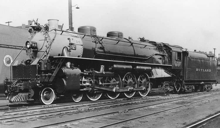 Photo of Rutland 4-8-2 90, 1946 (RR Publicity Photo)