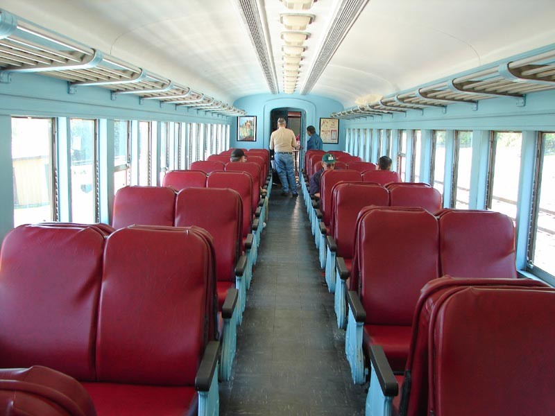 Photo of Interior of Pennsylvania Railroad P70 Coach at Cape May Seashore Lines