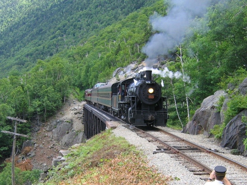 Photo of Crawford Notch Steam special at Willey Brook