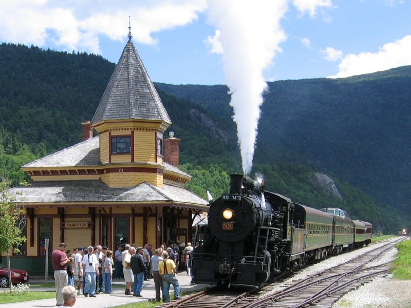 Photo of Crawford Notch steam special at Crawford's