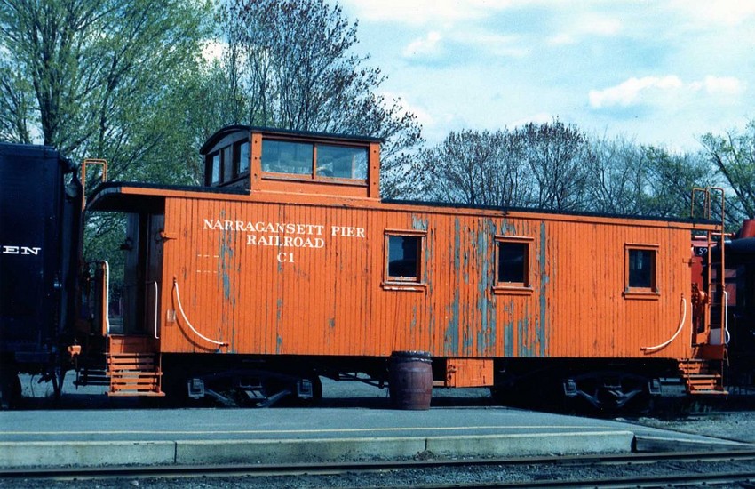 Photo of Narragansett Pier railroad Caboose
