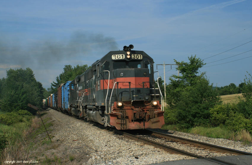 Photo of A southbound train approaches Merrill Road