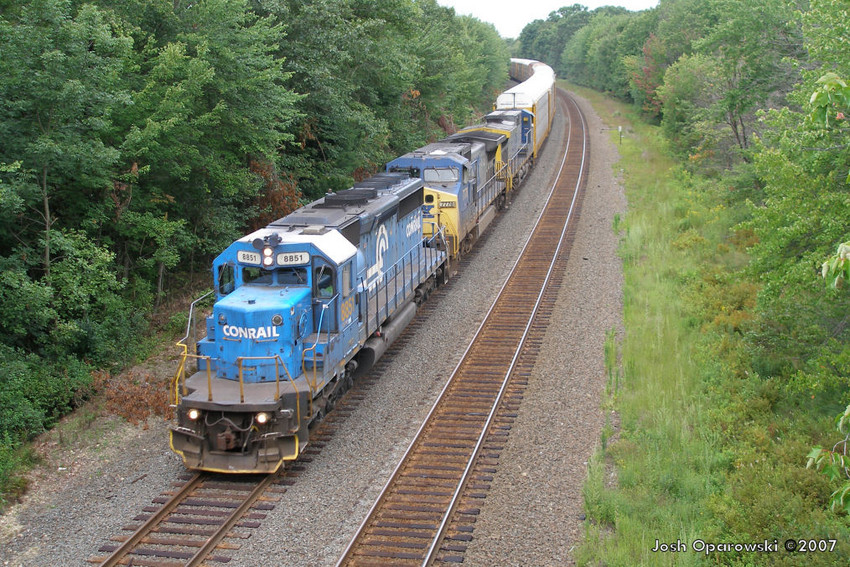Photo of A Conrail unit returns to the B&A