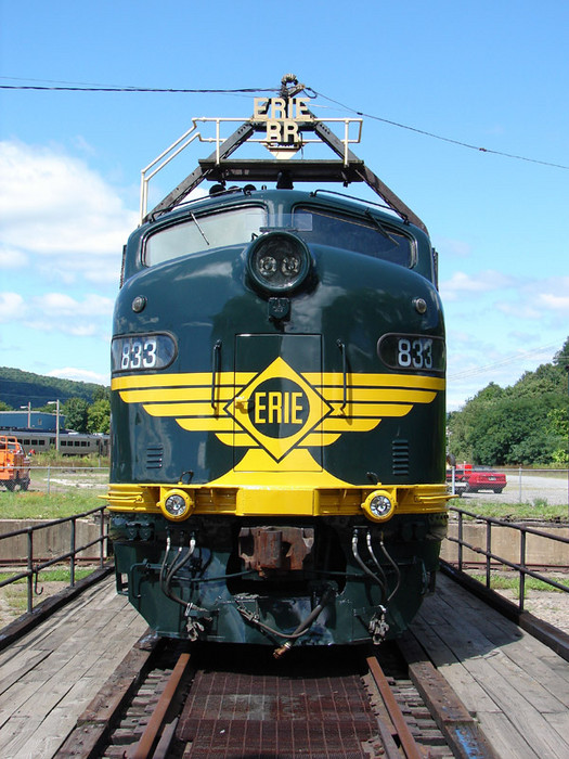 Photo of Restored Erie E-8 at Port Jervis NY