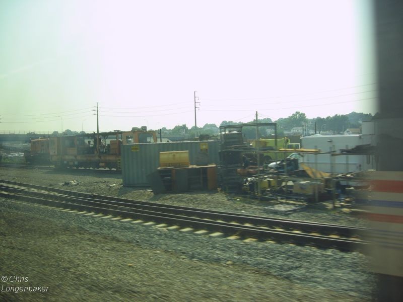 Photo of Amtrak maintainance equipment