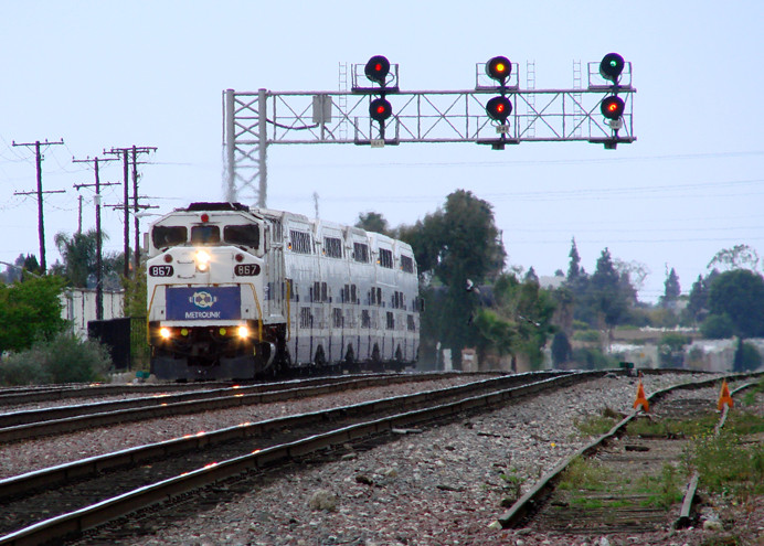 Photo of Another Metrolink approaches Fullerton, CA