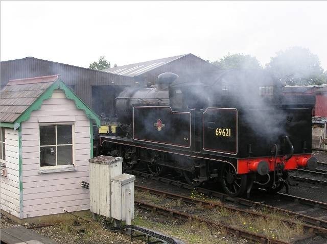 Photo of N7 0-6-2 tank, 69621 at Weybourne Shed.