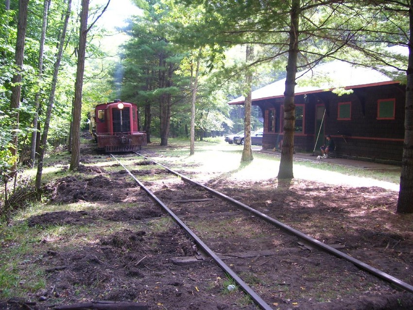 Photo of CMRR Work Train at Cold Brook Station