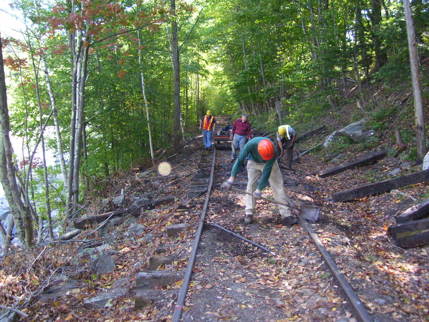 Photo of Removing Spikes at Plates at MP 22.7