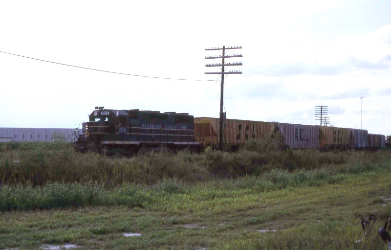 Photo of Seaboard Coast Line freight at Sanford FL, Aug 1972