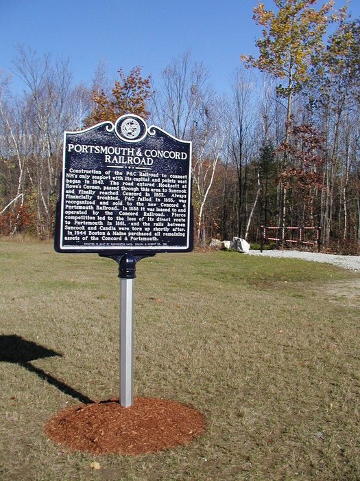 Photo of Portsmouth and Concord Railroad - Historical Marker