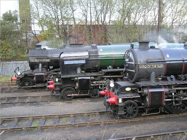 Photo of Three in a row, at Barrow Hill.
