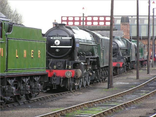 Photo of Three of the static locos at Barrow Hill.