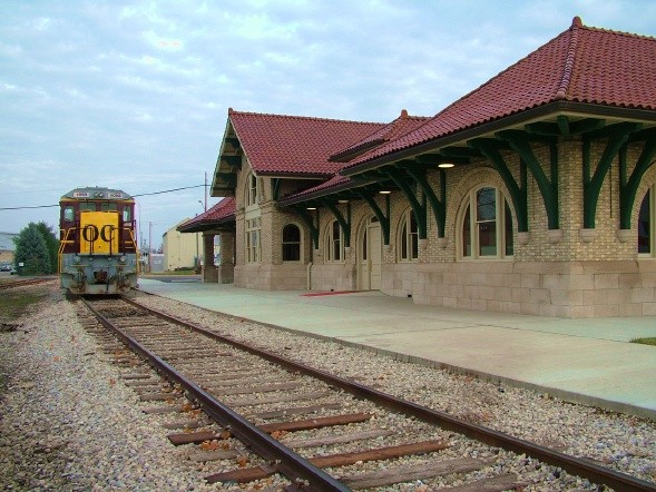 Photo of Ohio Central at Mt. Vernon, Ohio Depot