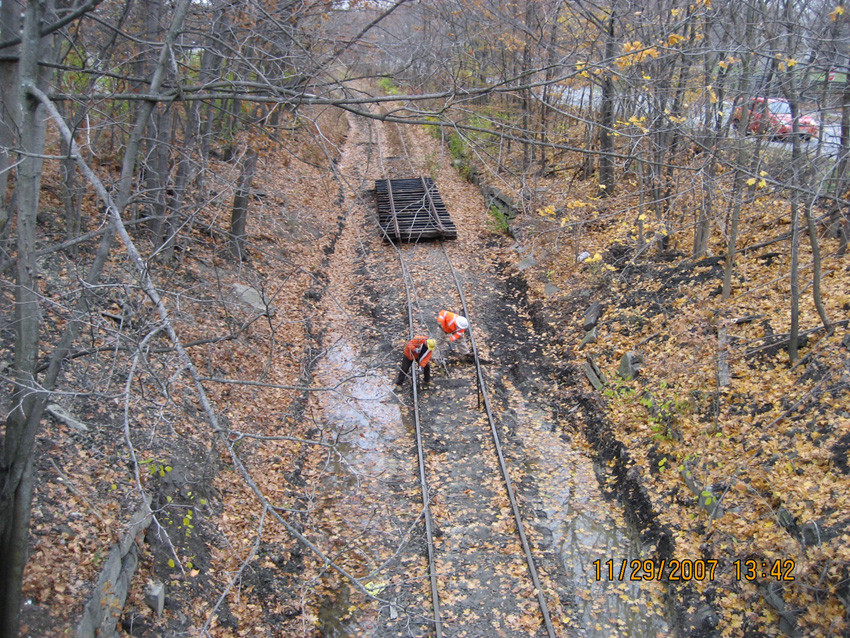 Photo of Work on the Watertown Branch
