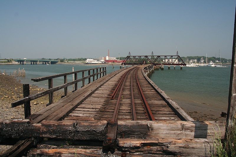 Photo of Old Swing Bridge at end of line