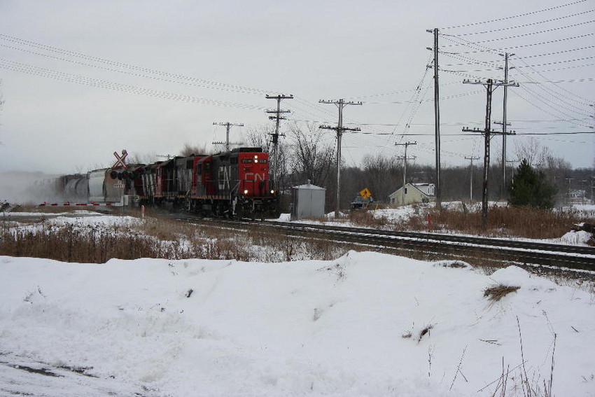 Photo of CN local westbound on the Kingston Sub