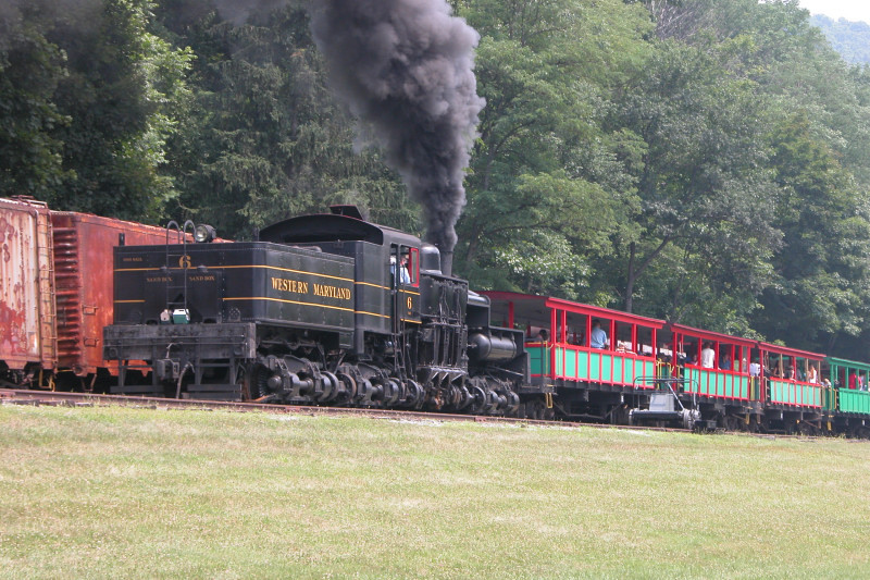 Photo of WM Shay #6 departing Cass for Whittaker