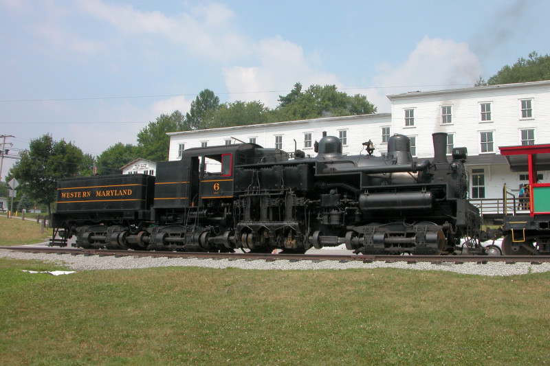 Photo of Western Maryland Shay #6 at Cass Depot