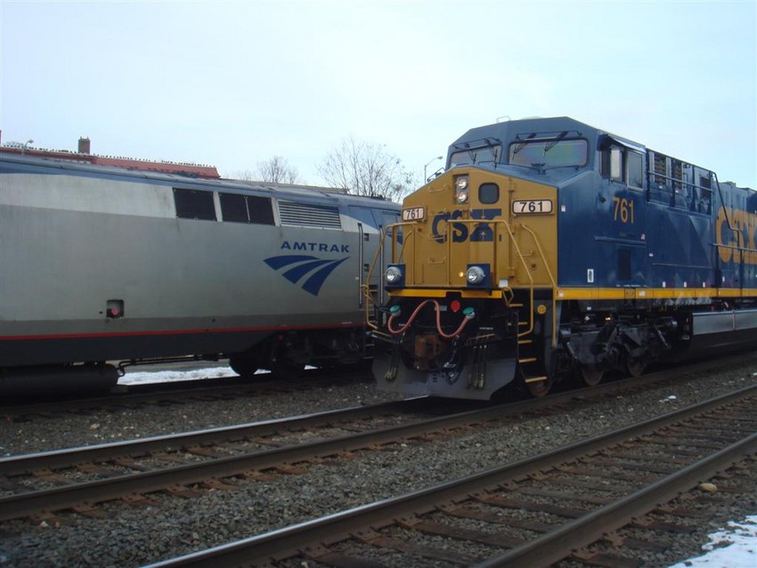 Photo of Amtrak Waits for Brand New CSX