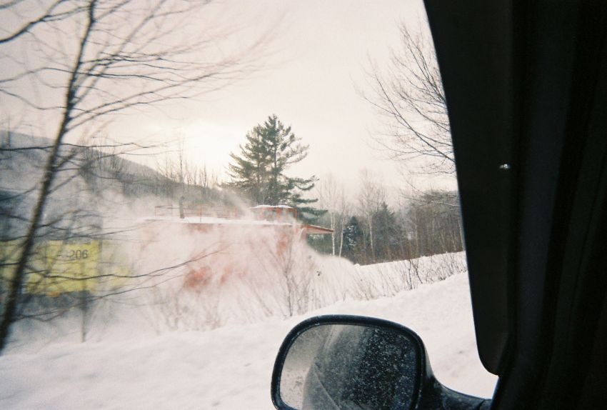 Photo of SLR Plow kicking up snow