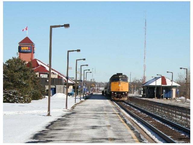 Photo of Westbound Via Rail at Kingston Ontario