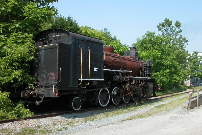 Photo of Former Wilmington and Western Locomotive #37