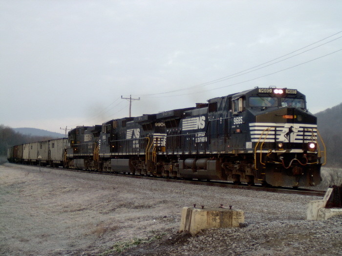 Photo of NS unit coal train at Steamburg, NY