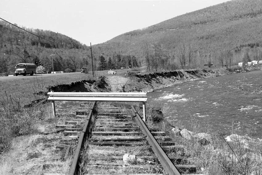 Photo of CMRR washout under repair May 1988