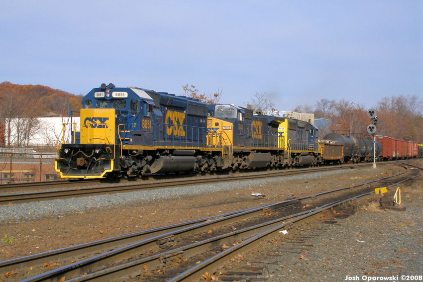Photo of A former Conrail unit returns to Worcester.