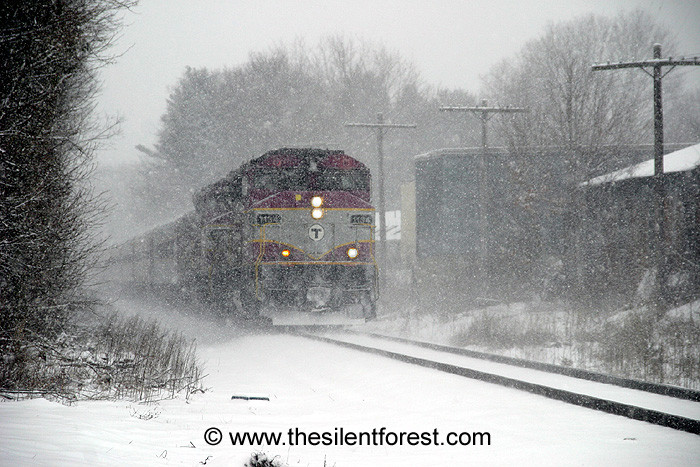 Photo of MBTA in the Snow