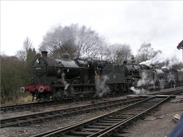 Photo of Triple header at Cheddleton.