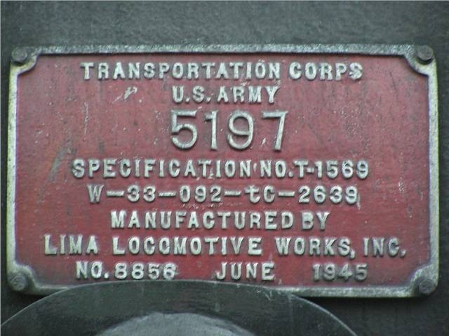 Photo of The other worksplate of S160, 5197.