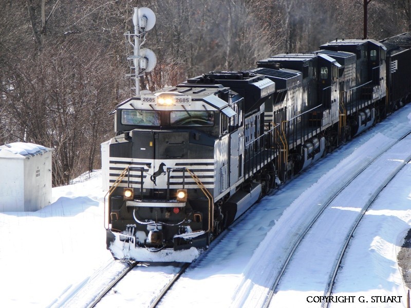Photo of Loaded Coal Train At East Deerfield Yard .