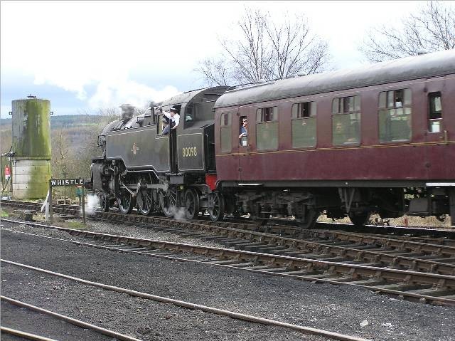 Photo of Class 4MT 80098 at Cheddleton.