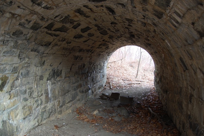 Photo of Inside View of Dunderberg Spiral Railway Lower Tunnel, Jones Point, NY