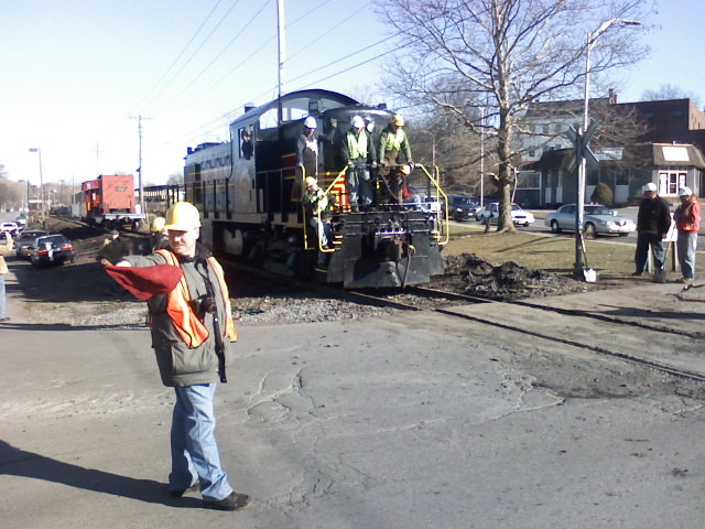 Photo of CMRR 401 moves over part of Fair Street Crossing