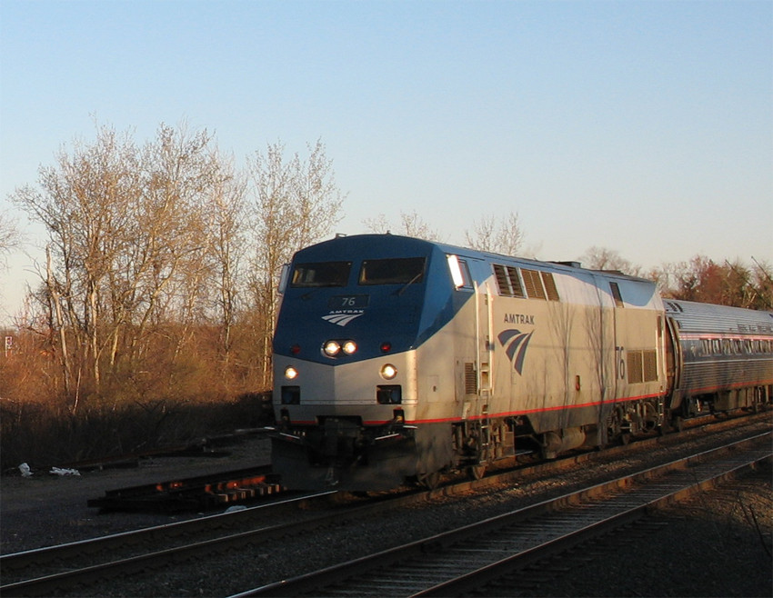 Photo of Northbound Downeaster at Mishawum Int