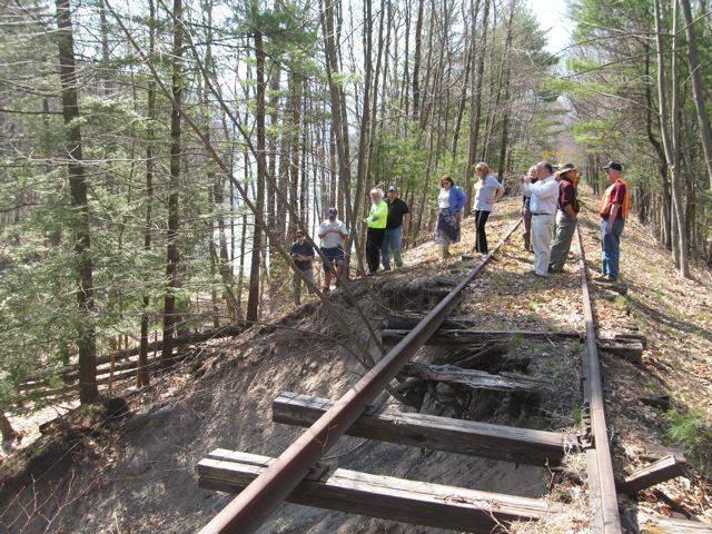 Photo of CMRR shows County Officials the Butternut Cove Washout