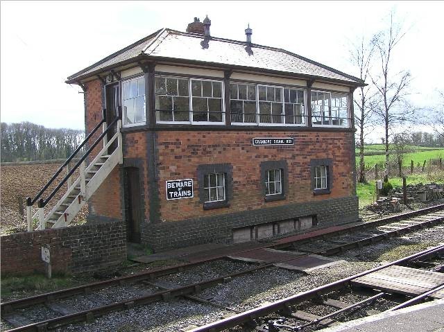Photo of A view of Cranmore signal box (tower).