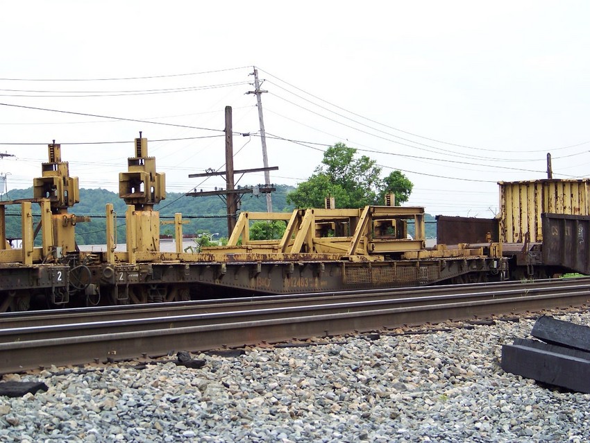 Photo of B&O # 912483 ( MOW Rail Train Flat Car )
