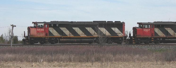 Photo of CN  5539 and 5507 Westbound on the Kingston Sub