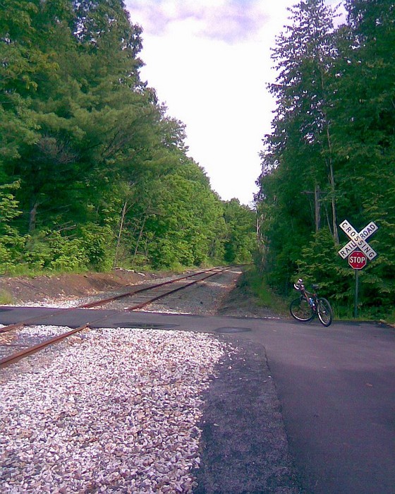 Photo of First rail-trail crossing...