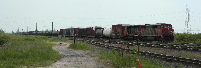 Photo of CN freight rolls into Symington Yard at Winnipeg MB