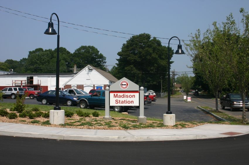 Photo of The new sign at the Madison CT station