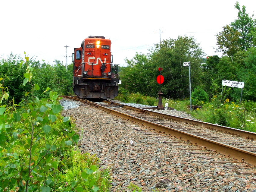 Photo of CN503 stopped for the switch